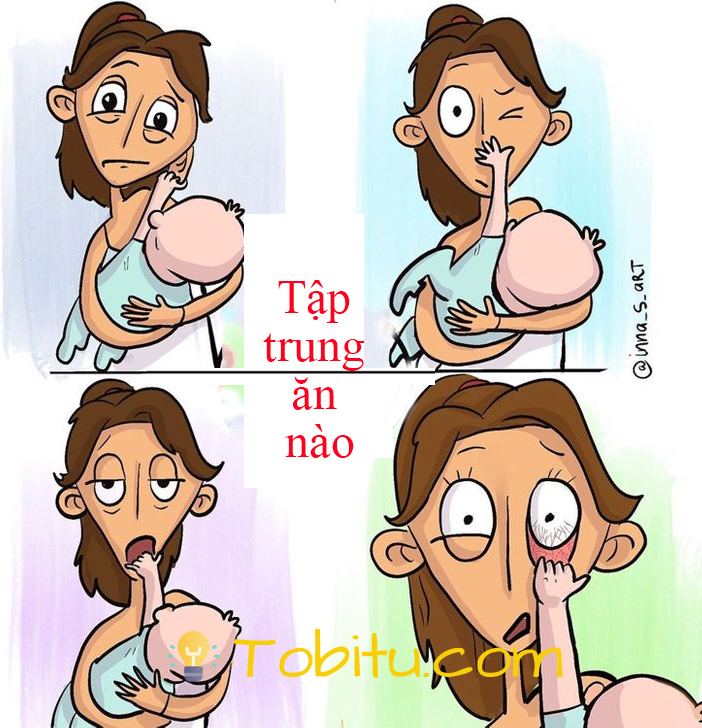 Cách tập cho trẻ sơ sinh bú mẹ