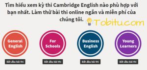 Kiểm tra trình độ tiếng Anh miễn phí For School của Cambridge Assessment English