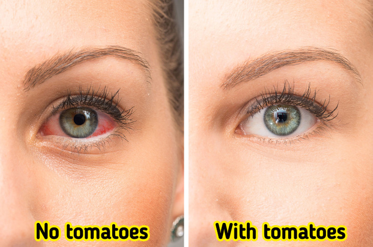 Ăn cà chua tốt cho mắt