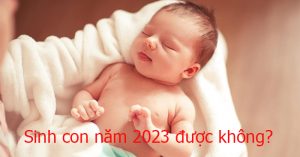 Sinh con năm 2023 có được không?